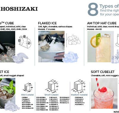 Hoshizaki Ice Types