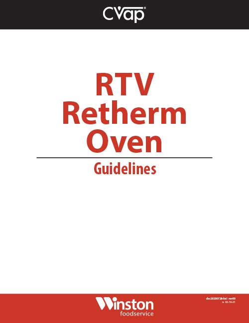Winston RTV Retherm Oven Guidelines
